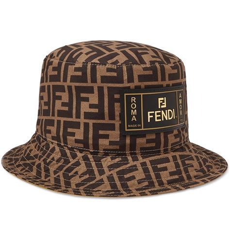 fendi brown bucket hat|fendi beanie hat.